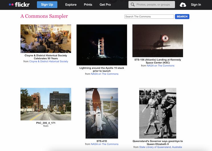 Flickr commons free photos
